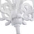Vintage Curved Arm Candle Chandelier - White-2