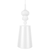 Classic Shaped Base with Conical Shade White Pendant Light