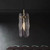 Ice Brass Rippled Glass Modern Pendant Light-1