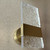 ICED-W - Ice Rectangular Brass Textured Glass LED Wall Light-7