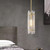 Palazzo Long Brass Textured Glass Modern Pendant Light-1