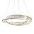 Athena Organic Curved Gold Pendant Chandelier