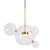 Bubbles Four Ball Clear Glass LED Feature Pendant Light