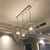 Bubbles 14 Ball Clear Glass LED Feature Cluster Pendant Light - Linear-3