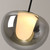 Hurst Black LED Glass Pendant Light-5