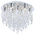 Blue Eye Chrome Crystal Close to Ceiling Light-2