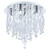 Blue Eye Chrome Crystal Close to Ceiling Light-5