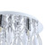 Blue Eye Chrome Crystal Close to Ceiling Light-8