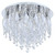Blue Eye Chrome Crystal Close to Ceiling Light