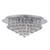 Kiak Circular Chrome Crystal Close to Ceiling Light-1