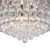 Kiak Circular Chrome Crystal Close to Ceiling Light-3
