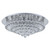 Kiak Circular Chrome Crystal Close to Ceiling Light