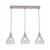 Azura Triple Glass Cone Linear Chrome Pendant-1