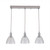 Azura Triple Glass Cone Linear Chrome Pendant