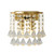 Blizz Diamond Crystal Twin Lights Golden Wall Lamp-1
