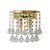 Blizz Diamond Crystal Twin Lights Golden Wall Lamp