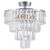 Four Drop Chrome Clear Crystal Close to Ceiling Light-1