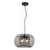 Mornie Black Grid Clear Crystal Pendant Light-1