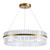 Valkyrie Clear Crystal Golden Ring Tricolour LED Pendant-2