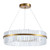 Valkyrie Clear Crystal Golden Ring Tricolour LED Pendant
