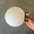 Orb Opal White Glass Modern Wall Light-1