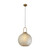 Ellie Acid Glass Brass Solo Pendant Light