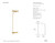 Calumn Natural Brass Modern LED Floor Lamp-1