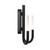 Joshua Black Contemporary LED Candle Wall Light-2