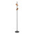 Kindle Painted Timber Tones Twin Light Black Floor Lamp-1