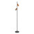 Kindle Painted Timber Tones Twin Light Black Floor Lamp-2