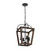 Lacota 4 Light Warm Walnut French Provincial Lantern Pendant-2