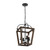 Lacota 4 Light Warm Walnut French Provincial Lantern Pendant