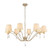 Malvern 8 Light Champagne Gold Transitional Chandelier-2