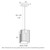 Pelion Box Ribbed Glass Antique Gold Pendant Light-3