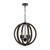 Vestal 4 Light Warm Walnut Spherical Rustic Pendant-1