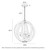 Vestal 4 Light Warm Walnut Spherical Rustic Pendant-3