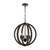Vestal 4 Light Warm Walnut Spherical Rustic Pendant