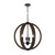 Vestal 6 Light Warm Walnut Spherical Rustic Pendant-2