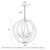 Vestal 6 Light Warm Walnut Spherical Rustic Pendant-3