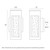 Hollis Clear Bubble Glass Short White LED Wall Light-3