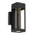 Hollis Clear Bubble Glass Short Black LED Wall Light