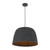 Malin Matt Black Dome Felt Pendant Light-2