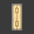 Charlotte Spanish Alabaster Rectangular Brass Wall Light-2