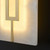 Charlotte Spanish Alabaster Rectangular Brass Wall Light-3