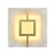 Charlotte Spanish Alabaster Square Brass Wall Light