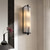 Poseidon Long Black Marble Modern Wall Light-3