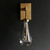 Raindrop Antique Brass Clear Glass Single Wall Light-2