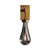 Raindrop Antique Brass Clear Glass Single Wall Light