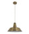 Angled Industrial Pendant light  - Antique Brass