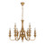 Sheridan Nine Light French Provincial Copper Candelabra Chandelier-1